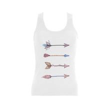 Load image into Gallery viewer, 79133-OFKR1H-45 Arrows Women's Shoulder-Free Tank Top (Model T35)