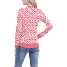 Load image into Gallery viewer, Much Love Women's All Over Print V-Neck Sweater (Model H48)