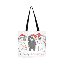 Load image into Gallery viewer, Meowy Christmas Reusable Shopping Bag Model 1660 (Two sides)