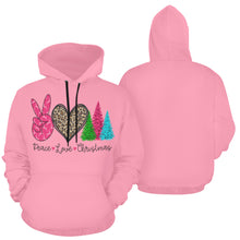 Load image into Gallery viewer, Peace love more All Over Print Hoodie for unisex (USA Size) (Model H13)