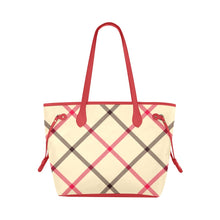 Load image into Gallery viewer, Plaid Red Clover Canvas Tote Bag (Model 1661)