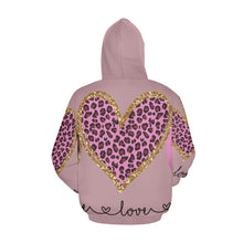 Load image into Gallery viewer, Peace Love Fall All Over Print Hoodie for Unisex Size (USA Size) (Model H13)
