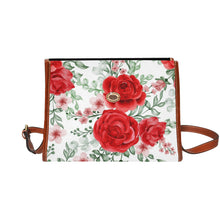 Load image into Gallery viewer, Rose Waterproof Canvas Bag-Brown (All Over Print) (Model 1641)