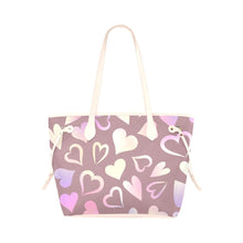Load image into Gallery viewer, Hearts Clover Canvas Tote Bag (Model 1661)