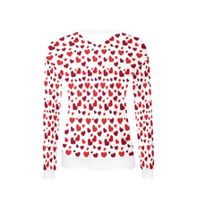 Load image into Gallery viewer, Hearts Women's All Over Print V-Neck Sweater (Model H48)
