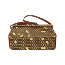 Load image into Gallery viewer, Oh Honey Waterproof Canvas Bag-Brown (All Over Print) (Model 1641)