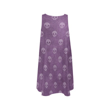 Load image into Gallery viewer, Skullz Sleeveless A-Line Pocket Dress (Model D57)