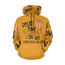 Load image into Gallery viewer, PourSomePumpkinOnMe O All Over Print Hoodie for unisex (USA Size) (Model H13)