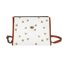 Load image into Gallery viewer, Golden Waterproof Canvas Bag-Brown (All Over Print) (Model 1641)