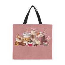 Load image into Gallery viewer, Coffee and lattes All Over Print Canvas Tote Bag/Large (Model 1699)