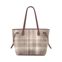 Load image into Gallery viewer, Light Plaid Clover Canvas Tote Bag (Model 1661)