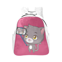 Load image into Gallery viewer, Kitty Selfie Backpack 4 Multi-Pockets Backpack (Model 1636)