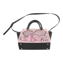 Load image into Gallery viewer, LOVEPurpHeart Rivet Shoulder Handbag (Model 1645)