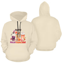 Load image into Gallery viewer, Hallothanksmas All Over Print Hoodie Unisex (USA Size) (Model H13)