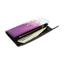 Load image into Gallery viewer, Purple Glitter Women's Flap Wallet (Model 1707)
