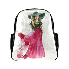 Load image into Gallery viewer, Pink Dress Backpack Multi-Pockets Backpack (Model 1636)