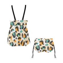 Load image into Gallery viewer, Leopard Chest Drawstring Swim Dress (Model S30)