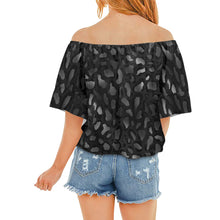 Load image into Gallery viewer, BLK Wild Off Shoulder Knot Front Blouse (Model T71)