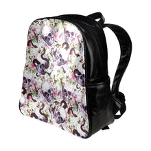 Load image into Gallery viewer, Pink Skull Multi-Pockets Backpack (Model 1636)