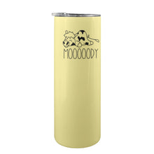Load image into Gallery viewer, Moody Cow 20oz Tall Skinny Tumbler with Lid and Straw