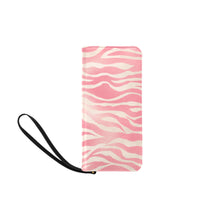Load image into Gallery viewer, Pink Zebra Women's Clutch Purse (Model 1637)
