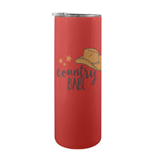 Load image into Gallery viewer, Country Babe 20oz Tall Skinny Tumbler with Lid and Straw