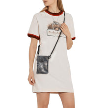 Load image into Gallery viewer, Bronze Swirl Small Cell Phone Purse (Model 1711)
