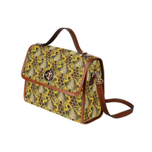 Load image into Gallery viewer, Hive Waterproof Canvas Bag-Brown (All Over Print) (Model 1641)