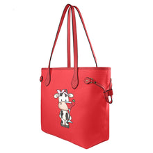 Load image into Gallery viewer, Moozer Clover Canvas Tote Bag (Model 1661)