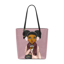 Load image into Gallery viewer, Winter Girl Fun Euramerican Tote Bag/Small (Model 1655)