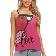 Load image into Gallery viewer, LOVEStripedHeart Loose Fit Halter Neck Top (Model T68)