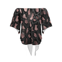 Load image into Gallery viewer, BLK Wild Off Shoulder Knot Front Blouse (Model T71)