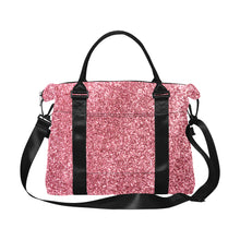 Load image into Gallery viewer, Pink Sparkle Large Capacity Duffle Bag (Model 1715)