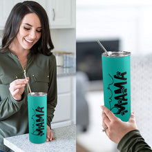 Load image into Gallery viewer, Fur mama 20oz Tall Skinny Tumbler with Lid and Straw
