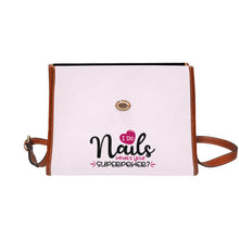 Load image into Gallery viewer, I Do Nails both sides Waterproof Canvas Bag-Brown (All Over Print) (Model 1641)