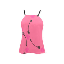 Load image into Gallery viewer, Arrow Heart Loose Fit Halter Neck Top (Model T68)