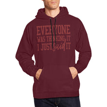 Load image into Gallery viewer, Everyone was thinking it 2 All Over Print Hoodie for Unisex (USA Size) (Model H13)