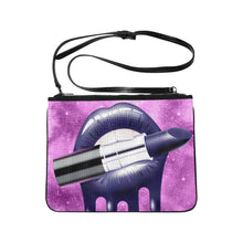 Load image into Gallery viewer, purple lip version Slim Clutch Bag (Model 1668)