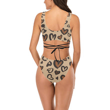 Load image into Gallery viewer, Leopard Cross String Bikini Set (Model S29)