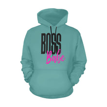 Load image into Gallery viewer, BossBabe All Over Print Hoodie for Unisex (USA Size) (Model H13)