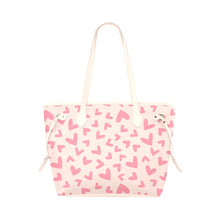 Load image into Gallery viewer, Hearts Pink Clover Canvas Tote Bag (Model 1661)