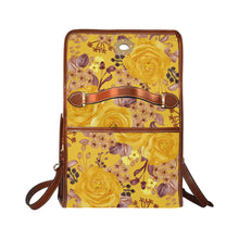 Load image into Gallery viewer, Floral Waterproof Canvas Bag-Brown (All Over Print) (Model 1641)