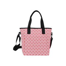 Load image into Gallery viewer, Hearts X Tote Bag with Shoulder Strap (Model 1724)