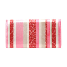 Load image into Gallery viewer, Red Stripes Women's Flap Wallet (Model 1707)