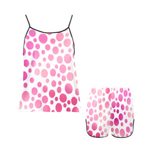 Load image into Gallery viewer, Pink Dots Women's Spaghetti Strap Short Pajama Set