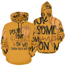 Load image into Gallery viewer, PourSomePumpkinOnMe O All Over Print Hoodie for unisex (USA Size) (Model H13)