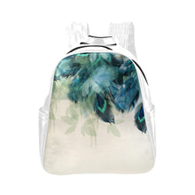 Load image into Gallery viewer, Blue feathers Backpack Multi-Pockets Backpack (Model 1636)