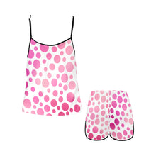 Load image into Gallery viewer, Pink Dots Women's Spaghetti Strap Short Pajama Set