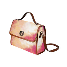 Load image into Gallery viewer, So Pink Waterproof Canvas Bag-Brown (All Over Print) (Model 1641)