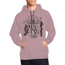 Load image into Gallery viewer, Girls Fish All Over Print Hoodie for unisex (USA Size) (Model H13)